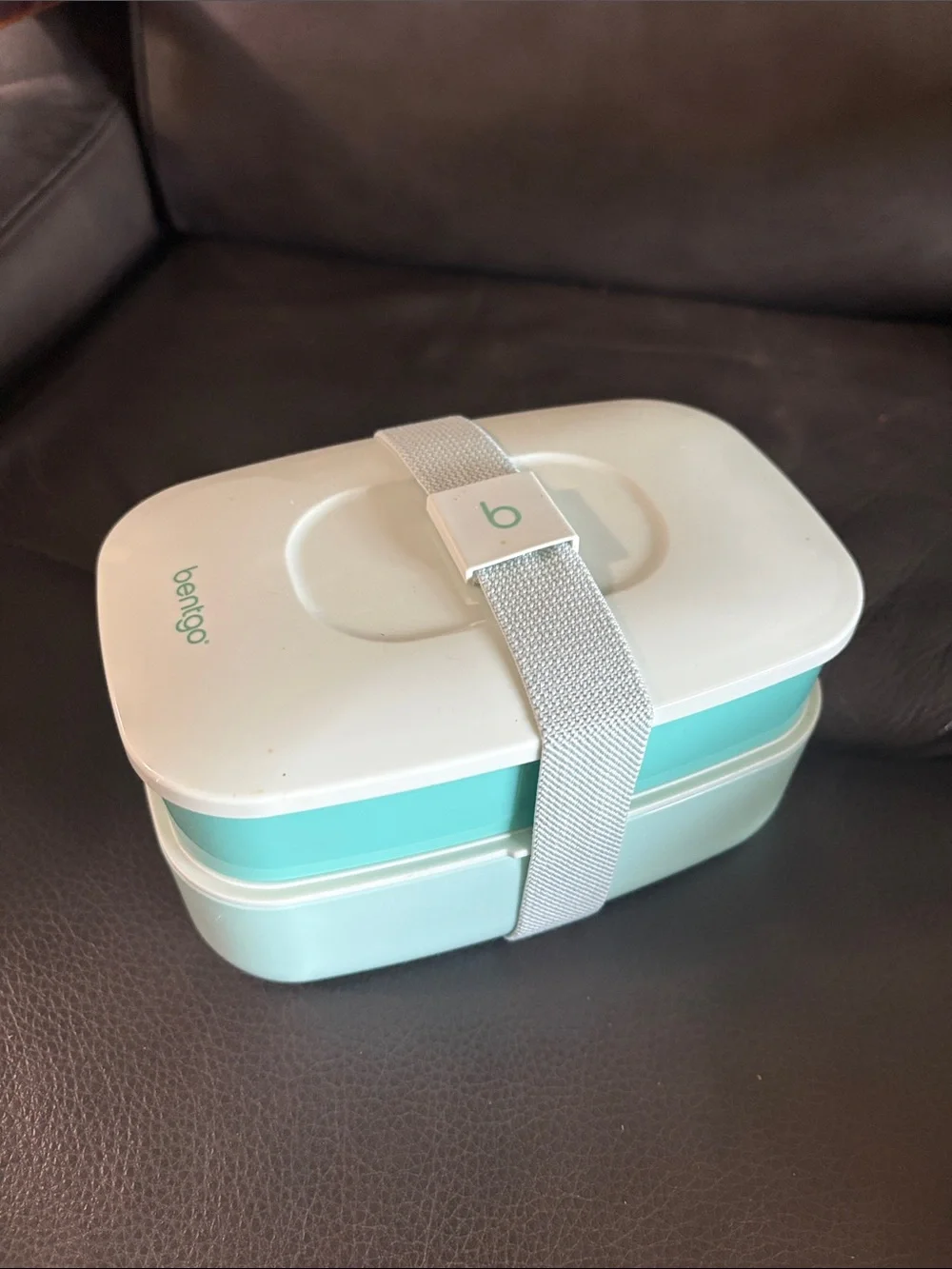 Bentgo Stackable Two-Tier Food Container in Mint and White